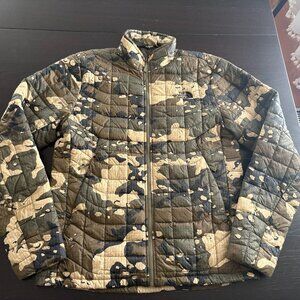 Mens North Face Lightweight Camo Puffer Jacket Size Small